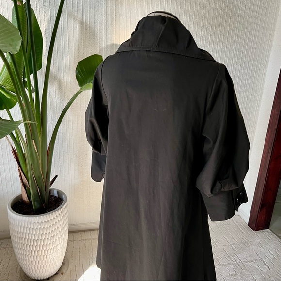 Anthropologie Peter Pan Balloon Sleeve trench Jacket Size Small - Picture 4 of 9